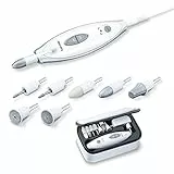 Beurer MP 41 - Fresa elettrica per Unghie con 7 Accessori Professionali per Manicure e Pedicure in zaffiro e feltro per accorciare, limare, modellare e curare unghie e cuticole, 4,600 giri/min