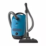 Miele Classic C1 Junior Aspirapolvere a Traino con Sacco ad Alta Potenza di Aspirazione, Bocchetta Universale, Design Leggero, Colore Tech Blu