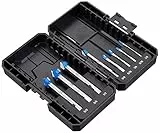 Marchio Amazon - Denali Set di punte per trapano a percussione in metallo duro, da 8 und 6 unità , Brad
