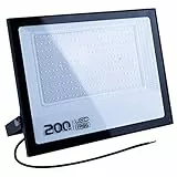 MIWATT Faretti a LED per esterni 200W luci a LED per esterni IP66 20000 lumen, luce bianca fredda，parco, patio, giardino, garage，1 Pezzi