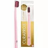 Curaprox CS 12460 - Spazzolino da denti in velluto, ultra morbido, per adulti, con setole 12460 super morbide, colore: rosa fucsia
