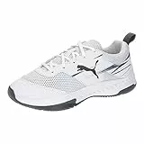 PUMA Unisex Kids' Sport Shoes VARION II JR Indoor Court Shoes, PUMA WHITE-SHADOW GRAY, 37