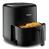 Moulinex Friggitrice ad Aria, 5 Litri, Easy Fry Max, 1500 W, Friggitrice senza Olio, 10 Programmi di Cottura, Risultati Veloci, Capacità 6 Persone, Touchscreen, Adatto per Tutta la Famiglia, EZ2458