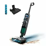 Cecotec Mocio elettrico FreeGo Wash&Vacuum Spray 250 W, Friega e aspira allo stesso tempo, Autonomia 35 minuti, rullo Jalisco, spray d'acqua, Serbatoio dell'acqua pulito e 750 ml sporco, Base.