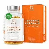 Curcumina Curcuma e Piperina - Curcuma Capsule 4230mg/dose Curcuma in Polvere, 95% Curcumina Estratto di Curcuma e Pepe Nero - Supporto Naturale, Potente Antiossidante, Massimo Assorbimento