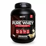 Proteine Whey Pure Whey EAFIT | 750g | Proteine in Polvere del Siero del Latte | Gusto Intense Vaniglia |Aminoacidi ed Enzimi Digestivi | Proteine Massa Muscolare | Assimilazione Rapida | Whey Protein