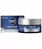 Nivea Men, crema idratante Protect & Care, nutre la pelle con aloe vera e pantenolo e la protegge dalla secchezza, 3 confezioni da 50 ml (etichetta in lingua italiana non garantita)