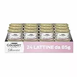 Purina Gourmet Diamant Umido Gatto Fiocchi di Tonno in Gelée con Orata, 24 lattine da 85g