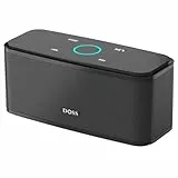 DOSS SoundBox Cassa Bluetooth 12W, Altoparlante Wireless Portatile, Pulsanti Touch, Suono Stereo, Microfono Integrato, TF card, AUX-IN, 12 ore di Autonomia (Nero)