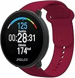 Polar Unite Fitness Watch, Activity Tracker 24/7, Analisi del Sonno, GPS da Smartphone, Guida all'Allenamento Quotidiano, Misurazione del Recupero Cardiofrequenzimetro dal Polso, Rosso, S-L