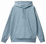 United Colors of Benetton Maglia C/CAPP. M/L 3XDBU200R Felpa con Cappuccio, Celeste 09A, M Uomo