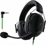 Razer BlackShark V2 X, Cuffie da Gioco Esports Cablate Multipiattaperma, Driver TriForce da 50 mm, Microfono cardioide HyperClear, Audio Surround 7.1, Nero