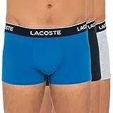 Lacoste Boxer Aderenti da Uomo Confezione da 3 Grigio 48
