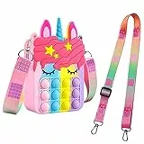 Zainetto Bambina,Unicorno Bambina Regalo Popolare Borsa a Borse a Tracolla 2 in 1Lunghezza Tracolla per Borsa Regolabile, Caratterizzato da Colori per Bambini è il Regalo Perfetto per Regali e Adulti