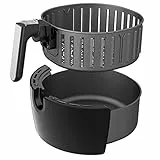 Cestello di Ricambio per Friggitrice ad Aria Innsky 5.5L per Air Fryer Innsky, Cestello Antiaderente per Friggere, Lavabile in Lavastoviglie, IS-EE003