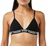 Calvin Klein Unlined Triangle Imbottitura, Black, (Taglia Produttore: Large) Donna