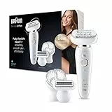 Braun Silk-épil 9 Flex Depilatore Donna, Epilatore Elettrico Donna con Testina Flessibile e Spazzola Pulizia Viso, Tecnologia MicroGrip, Cappuccio Massaggiante, Idea Regalo, SE 9030, Bianco e Oro