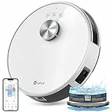LEFANT M1 Robot Aspirapolvere Lavapavimenti con Mappatura Multi Piano,4000 Pa,Batteria a 4000mAh,Navigazione LDS,APP/Alexa/Google,Aspirapolvere Robot Lavapavimenti per Pulizia Domestica/Peli Animali