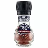 La Drogheria 1880 Linea Macinelli, Frantumato, Piccantezza Elevata e Intensa, con Pratico Macinello sul Tappo, Peperoncino Extra Piccante, 25g