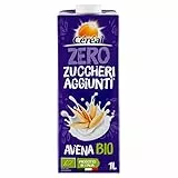 Céréal Avena Drink Bio Bevanda Vegetale senza Lattosio, senza Zuccheri Aggiunti, Agricoltura Biologica Italiana, 1 Lt