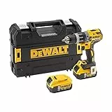DEWALT DCD796P2-GB DCD796P2 - Trapano compatto combinato 18 V XR, tecnologia Brushless agli ioni di litio (2 batterie da 5,0 Ah), 18 V, Giallo/Nero, Misura unica