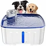 Kittyspout Fontanella per Cani, 8L Automatica Fontanella per Grande Cani Dimensioni con Finestra di Visualizzazione, Pompa Ultra-silenziosa, Filtro a 4 Strati per Mantenere L'acqua Pulita, Senza BPA
