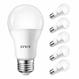 LVWIT Lampadine LED E27, Equivalente Incandescente 100W, 6500K Luce Bianca Fredda, 1521LM, Non Dimmerabile, Lampada LED a risparmio energetico, Consumo Basso, Pacco da 6 Pezzi