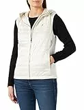 Tommy Hilfiger Gilet Donna Gilet Imbottito, Beige (Weathered White), M