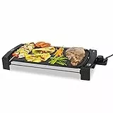 Cecotec Black&Water 2500 piastra per grigliare, griglia elettrica, rivestimento antiaderente, vassoio grasso, temperatura regolabile, lavabile in lavastoviglie, nero, 2150 W