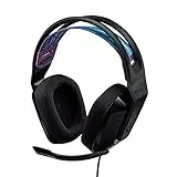 Logitech G335 Cuffie Gaming Cablate, Microfono Flip to Mute, Jack Audio da 3.5 mm, Padiglioni in Memory Foam, Leggera, Compatibile con PC, PlayStation, Xbox, Nintendo Switch - Nero
