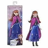 Disney Hasbro Frozen Shimmer - Anna (Fashion Doll con Capelli Lunghi e Abito Ispirato al Film Frozen, per Bambini dai 3 Anni in su)