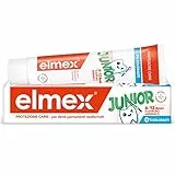 elmex Dentifricio Junior 6-12 Anni per Bambini 75 ml I Con Fluoruro Amminico per Proteggere i Denti Dei Bimbi dalla Carie I Dentifricio Anticarie per Denti Permanenti I 0% Coloranti
