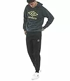 Umbro tuta uomo in felpa cappuccio art. 30143 (XL, GARDEN/NERO)