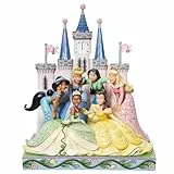 ENESCO Jim Shore Disney Traditions 6013075 - Statuetta di principesse Disney davanti al castello, 26 cm