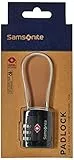Samsonite Global Travel Accessories - Three Dial TSA Cable Lucchetto per valigie 10 centimeters 1 Nero (Black)