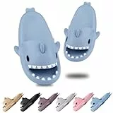 Geweo Ciabatte Squalo Donna Uomo Estive Comode Ciabatte Shark Aspetto Moda Pantofole Squalo Antiscivolo Ciabatte Mare e Piscina Sandali Estive Shark Slides Slipper Unisex Blu 39-40EU