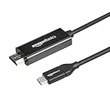 Amazon Basics Cavo adattatore da USB-C a HDMI (compatibile con Thunderbolt 3), 4K @ 30 Hz, 0,9 m, Nero