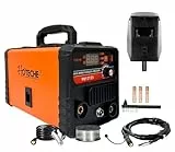 Saldatrice Multifunzione IGBT Inverter MMA + MIG Filo Continuo NO GAS 350A con Display Digitale Saldatrice Portatile Saldatura MIG MMA include Maschera, Torcia e Bobina di Filo Animato