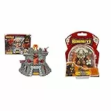 GORMITI - Playset Legends Vulcano, con tante funzioni di gioco, incluso personaggio d'azione Magmion del fuoco versione oro & Personaggi Versione Cartoon
