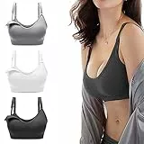 Bllatta Reggiseni Premaman e da Allattamento (3pezzi) (Black+White+Grey, M/L(=L))