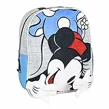 CERDÁ LIFE'S LITTLE MOMENTS Mochila Infantil Minnie Mouse con Aplicaciones de Color Rojo-Licencia Oficial Disney Studios, Unisex niños, Multicolor, 230X280X90MM