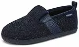 Mishansha Pantofole Bambino Invernali Ciabatte in Feltro Ragazzi e Ragazze Pantofole Casa Calde e Comode - Leggere Antiscivolo Lavabile - con Suola Gomma, Blu Denim 26 EU