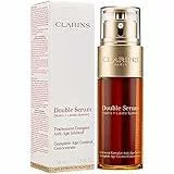 Clarins Double Serum Hydric Lipidic System Concentrato Completo Controllo Età, 50 ml