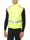 Ultrasport Reflective, Gilet Uomo, Giallo Neon, XL