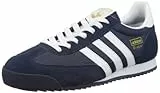 adidas Originals Dragon G50919, Scarpe da Ginnastica Uomo, Blu (New Navy/White/Metallic Gold), 42 2/3 EU