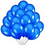 50 Palloncini Blu. Palloncini per Elio da 36 cm in Blu di 3,2g. Decorazioni e Accessori per Festa di Compleanno