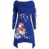 HUyydza Camicetta da Donna con Risvolto, Collo a Tunica, Collo Lungo, Increspato, più, Camicetta da Donna Camicie in Fiocco