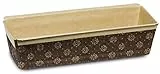 Guardini Monouso, 3 stampi plumcake 23x7cm, carta da forno, Colore beige
