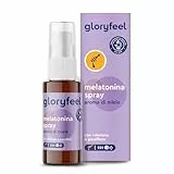 Melatonina Pura Spray con Aroma di Miele, 1 mg di Melatonina con Estratti di Valeriana, Passiflora e Lavanda, Vitamina B1 e B6, Melatonina Integratore per Dormire Bene, 100% Vegan, Senza OGM