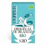 CUPPER Tè Bianco Biologico e Fairtrade, Gusto Classico e Delicato, Filtri 100% Biodegradabili, Confezione da 20 Bustine